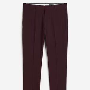 Skinny Fit Suit Pants ( Burgundy color)